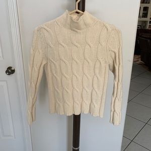 Ivory/White/Cream Sweater Eddie Bauer